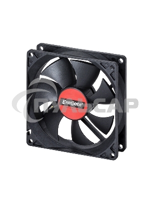 Вентилятор для корпуса ExeGate EX09225S3P черный, 92 мм, 2100 об/мин, 25 дБ, 3 pin
