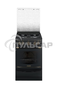 Плита газовая Gefest ПГ 5100-02 0187 черный, конфорок 4 шт, духовка 52 л, 50 см x 85 см x 58.5 см