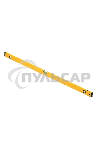 Уровень алюминиевый, магнит., фрезерованный, 3 глазка (1 зеркал.), 0,5 мм/м, 1200 мм Denzel