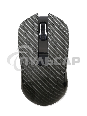 Мышь беспроводная Qumo Kevlar M26 черный, 1600 dpi, радиоканал, USB, кнопки - 4