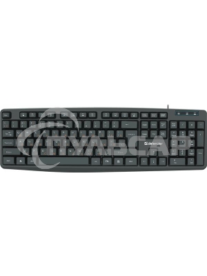 Клавиатура проводная Defender Concept HB-164, USB, черный