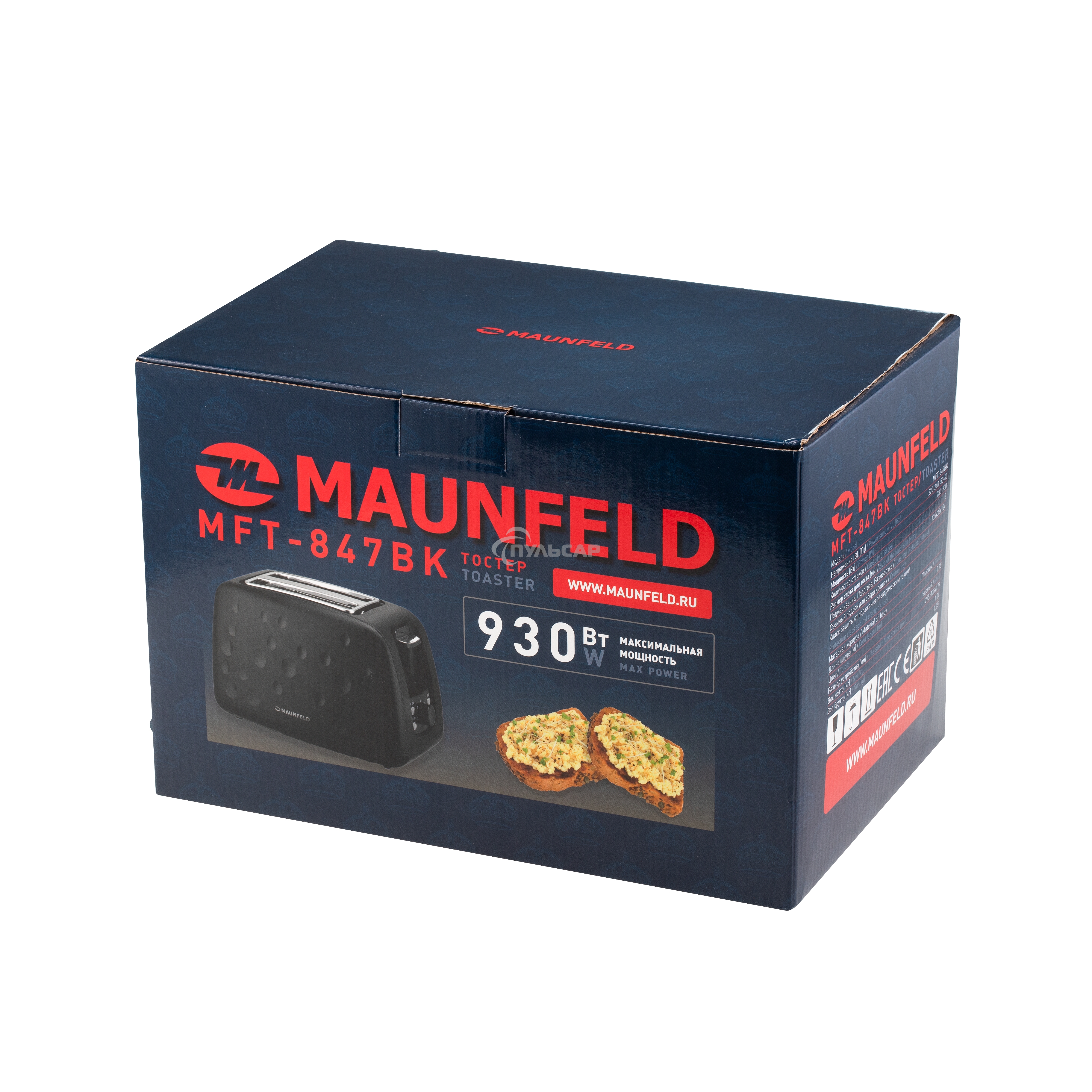Тостер Maunfeld MFT-847BK