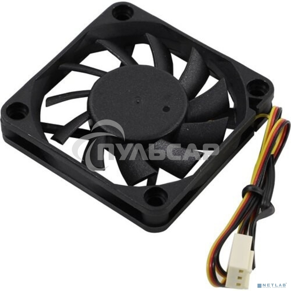 Вентилятор для корпуса ExeGate ExtraSilent ES06010S3P черный, 60 мм, 2000 об/мин, 16 дБ, 3 pin