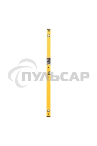 Уровень алюминиевый, магнит., фрезерованный, 3 глазка (1 зеркал.), 0,5 мм/м, 1200 мм Denzel