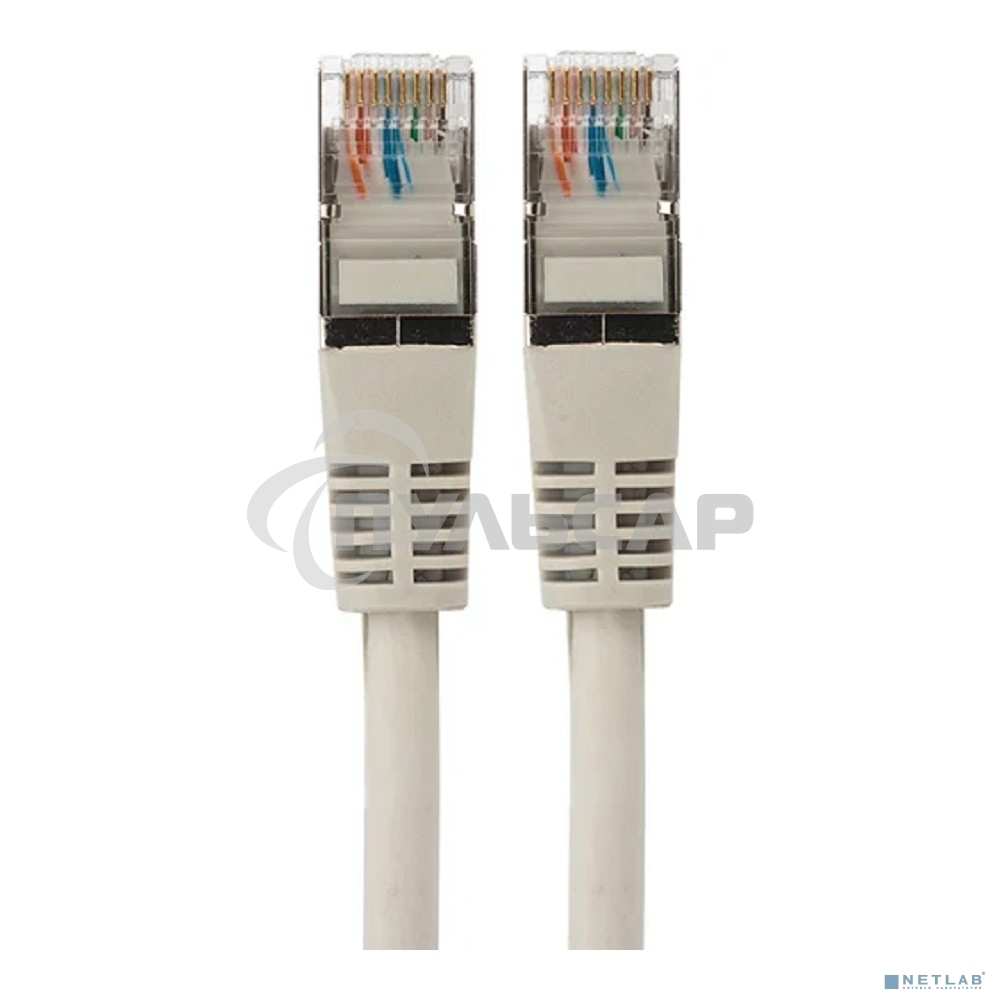 Пaтч-корд Rexant  F/UTP, категория 5e, RJ45-RJ45, экранированный, 24AWG, LSZH, серый, 1м