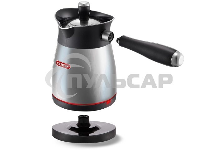 Кофеварка-турка электрическая Centek CT-1080 SS металл, исп. кофе - молотый, 0.5 л, 480 Вт