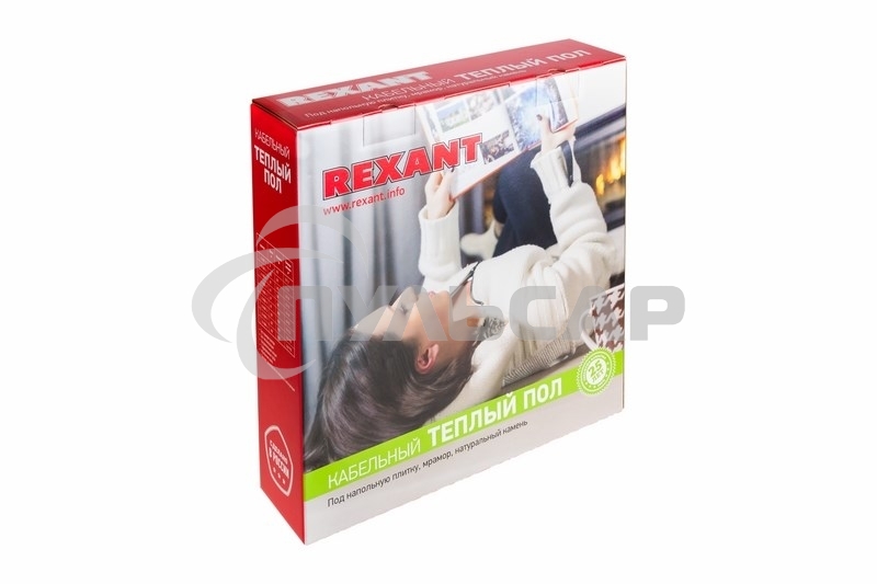 Теплый пол Rexant Slim RNB-130-1500 (1500Вт/130м/ S обогрева, м2: 9,0-12,5) (двух жильный)