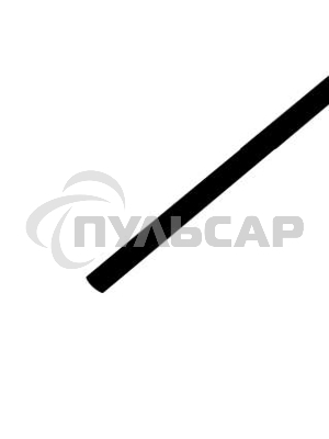 Трубка термоусадочная 2.5/1.25 1м черный Rexant 20-2506