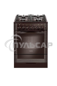 Плита комбинированная Gefest ПГЭ 6502-02 0045 коричневый, конфорок 4 газовых, духовка 55 л, 60 см x 85 см x 60 см
