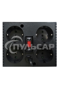 Стабилизатор напряжения Powercom TCA-1200 600Вт 1200ВА черный