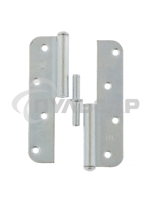 Петля накладная ПН1-130 левая, цинк, 4шт. (Металлист) Россия