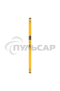 Уровень алюминиевый, магнит., фрезерованный, 3 глазка (1 зеркал.), 0,5 мм/м, 1200 мм Denzel