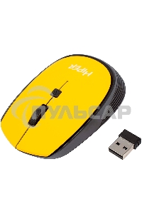Мышь беспроводная HIPER HOMW-085 желтый, 1600 dpi, радиоканал, USB, кнопки - 4
