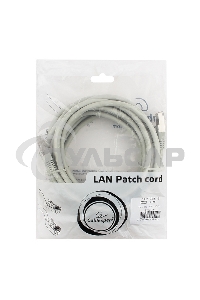 Патч-корд FTP Cablexpert кат.6, 5м, литой, многожильный (серый)