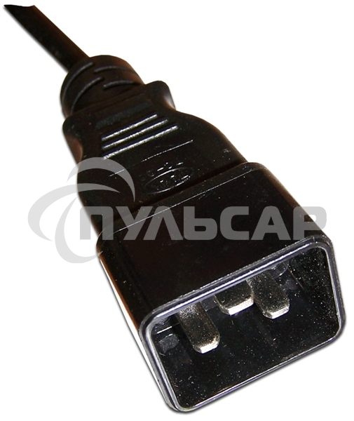 Шнур питания Lanmaster С13-C20, 3х0.75, 220В, 10А, черный, 2 метра