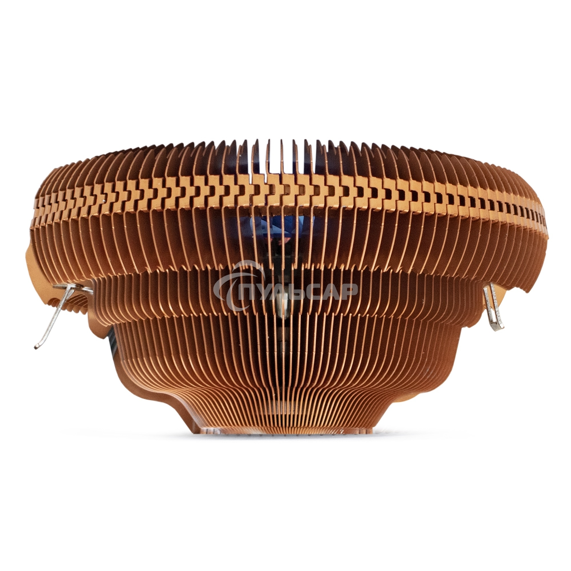 Кулер для процессора ExeGate Wizard EE91-PWM.Cu.BLUE бронзовый, 90 мм, алюминий/медь, 2400 об/мин, 24 дБ, 4 pin, 80 Вт, 58 мм