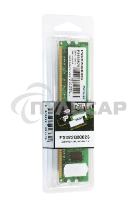 Оперативная память Patriot, DDR2, 2Gb (1x2 GB), 800 MHz, CL6, DIMM
