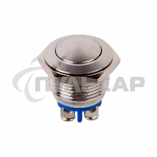 Кнопка антивандальная Ø16 Б/Фикс (2c винт) (ON)-OFF сфера (A16-A2) Rexant (в упак. 1шт.)