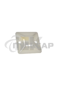 Площадка самокл.20х20 под хомуты белый (уп.100шт) ИЭК UHP30-20-100