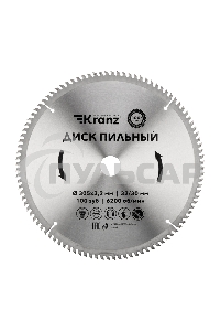Диск пильный 305 мм х 100 зуб х 32/30 мм Kranz