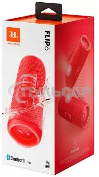Портативная акустика JBL Flip 6, красный
