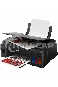 МФУ струйное Canon PIXMA G3410 (2315C009), A4, цветное, печ. 8.8 стр/мин (ч/б) 5 стр/мин (цвет), скан. до 19 стр/мин., 4800x1200 dpi (принтер) 1200х600 dpi (сканер), USB, Wi-Fi