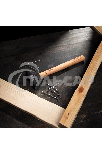 Молоток слесарный Denzel 800 г, кованый квадратный боек, буковая рукоятка