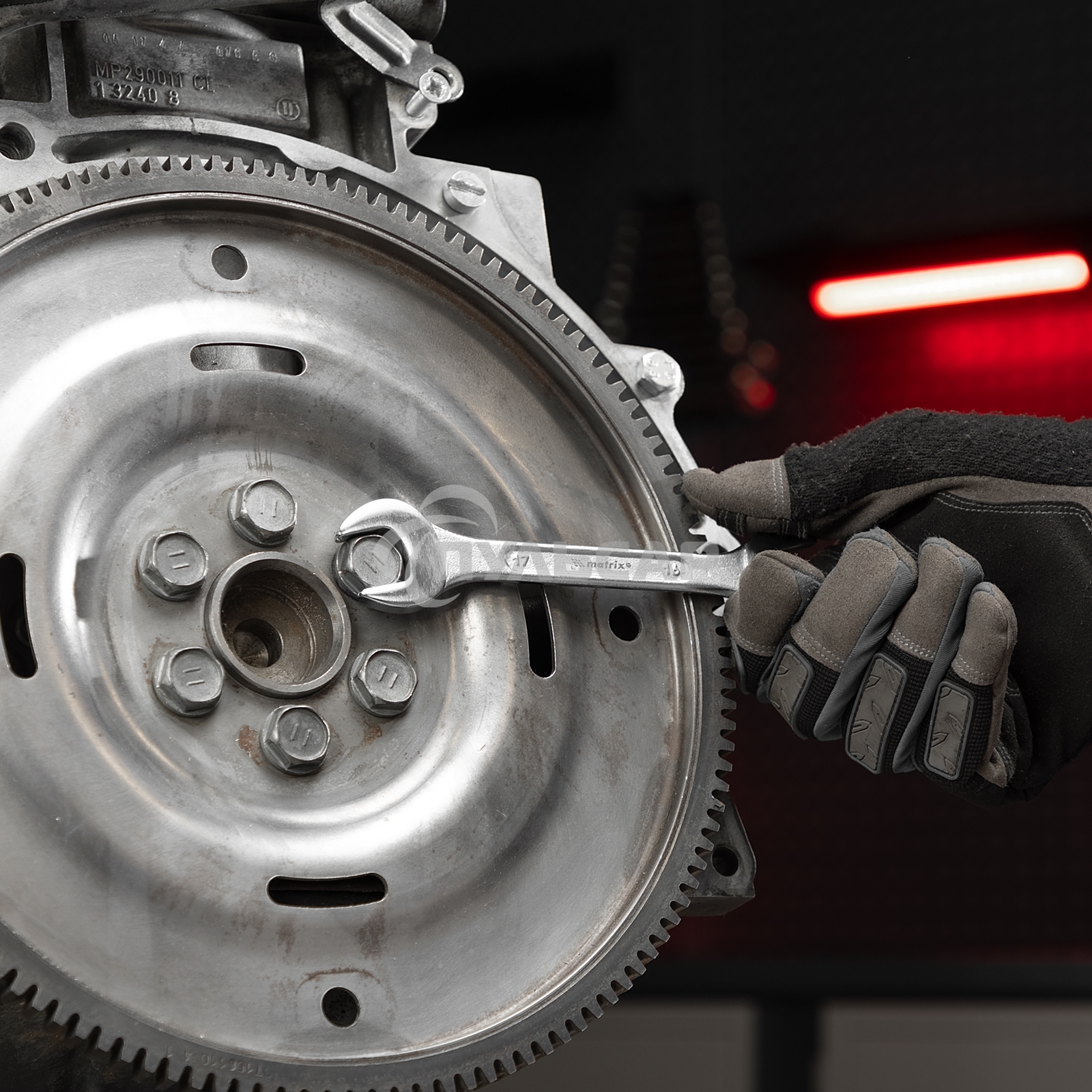 Набор ключей рожковых Matrix, 6 х 32 мм, 12 шт., CrV, хромированные