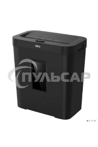 Уничтожитель бумаги (шредер) Deli ET022, черный, Р-4, 4х40, 8 Листов, 12л.