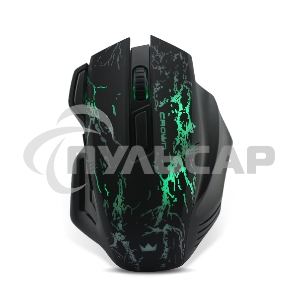 Мышь проводная Crown Gaming CMXG-601 черный, 1800 dpi, USB, кнопки - 7