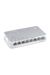 Коммутатор TP-Link SOHO TL-SF1008D Коммутатор 8-port 10/100M mini Desktop Switch, 8 10/100M RJ45 ports, Plastic case