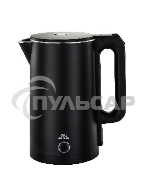 Чайник электрический Добрыня DO-1245B (1,8л) 2000Вт двойная стенка пл/нжс черный