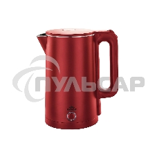 Чайник электрический Добрыня DO-1245R (1,8л) 2000Вт двойная стенка пл/нжс красный