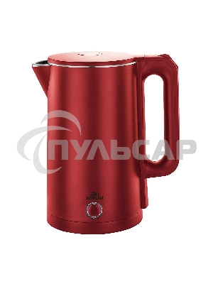 Чайник электрический Добрыня DO-1245R (1,8л) 2000Вт двойная стенка пл/нжс красный