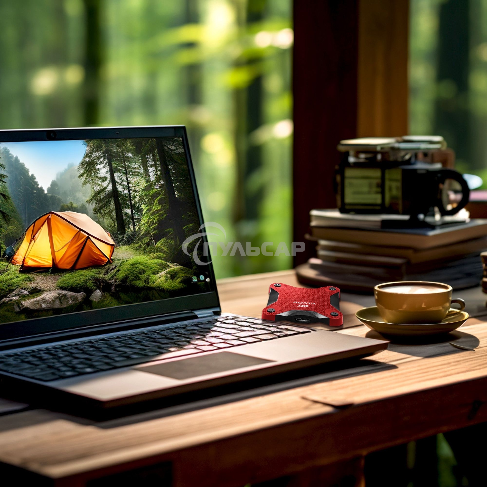 Внешний SSD ADATA SD620, 512 GB, USB 3.2 Gen 2 Type-A, R/W 520/460, красный