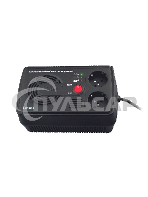 Стабилизатор напряжения UNIEL (9619) U-STR-500/1 серия Standard Courage 500 ВА(Однофазный электронны(релейный) стабилизатор,номинальная мощность 0,5кВА,диапазон входного напряжения 145-280В,выходное напряжение 220+/-10%В,частота 50/60Гц,точность стабилиза