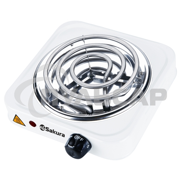 Плитка электрическая Sakura ПЭ-02 1000Вт 145мм 1конф/спир