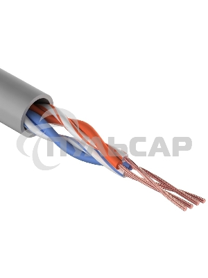 Кабель витая пара Rexant UTP 2PR 24AWG, CAT5e, STRANDED (бухта 305 м)