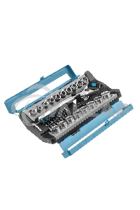 Набор торцевых GROSS головок, трещотка 120 зубьев, 36 предметов 14144