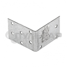 Крепежный уголок равносторонний, KUR 60x60x40 мм, Россия Сибртех