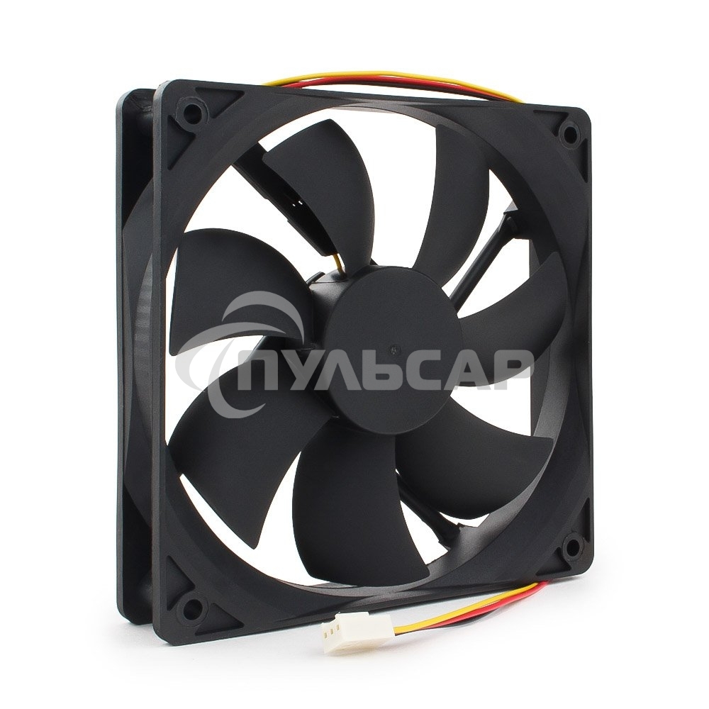 Вентилятор для корпуса Gembird FANCASE3/BALL черный, 120 мм, 2000 об/мин, 38 дБ, 3 pin