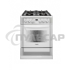 Плита комбинированная Gefest ПГЭ 6502-03 0242 белый, конфорок 4 газовых, духовка 55 л, 60 см x 85 см x 60 см