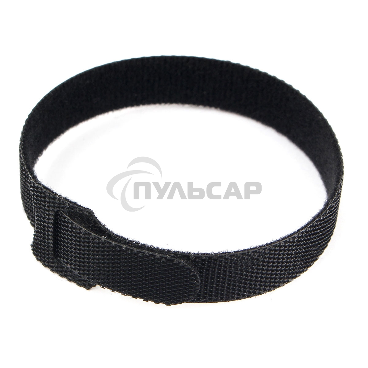 Хомуты-липучки на основе ленты Velcro VT-200x11BK 200 x 11 мм, черные (12 шт.)