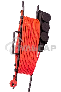 Удлинитель силовой Starwind ST-PS3.10/FRB-16 3x1.0кв.мм 3розет. 10м 16A пласт.рамка черный