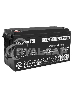 Комплект ИБП EX296004RUS + батарея 150Aч EX282990RUS 4шт ExeGate FineSine SX-5000.LCD.AVR.2SH.T + батарея ExeGate DT 12150 (12В, 150Ач) 4шт