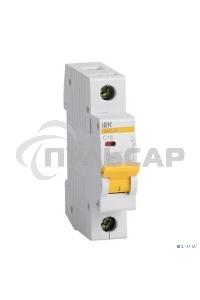 Выключатель автоматический модульный 1п B 20А 4.5кА ВА47-29 ИЭК MVA20-1-020-B