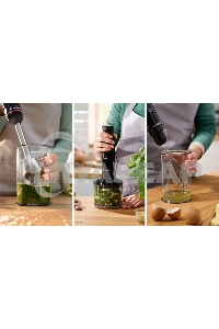 Блендер погружной Bosch MSM4B621, 1000Вт, черный