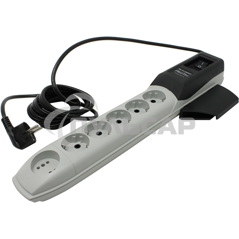 Сетевой фильтр ZIS Pilot Pro 6 розеток (5 евро + 1Gadget Parking) 1.8 м, автомат защиты Surge protector Pilot PRO 6 outlets (5 euro + 1 without ground) 10A / 2.2kVt, 1.8m, automatic circuit-breaker
