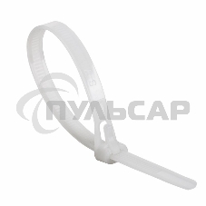 Хомут-стяжка нейлоновая многоразовая Rexant 300x7,5 мм, белая, упаковка 100 шт.
