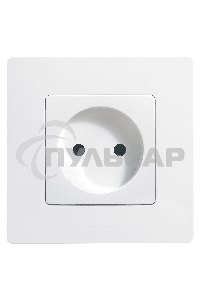 Розетка 2К винты, белый  ETIKA